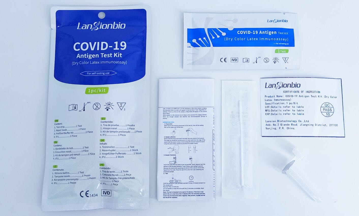 Covid Testkit Lansion Biotechnology Co Ltd Antigene Labor