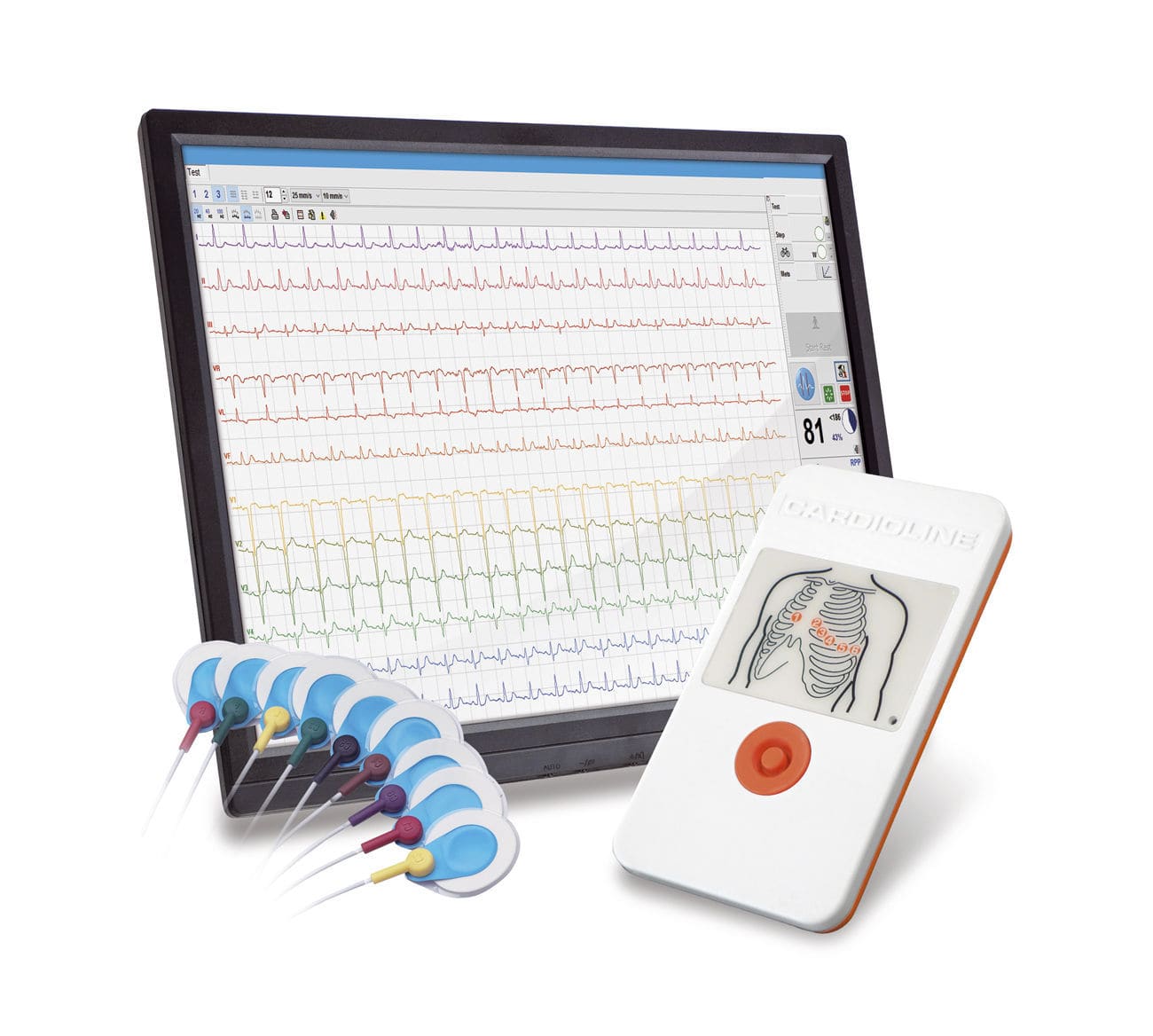 Ruhe Elektrokardiograph MGC Diagnostics 9 Kanäle für PC für Tablet