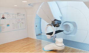 Zyklotron für Protonentherapie mit integriertem Röntgenscanner / mit vollautomatisierter Positioniertisch / mit integriertem PET-Scanner