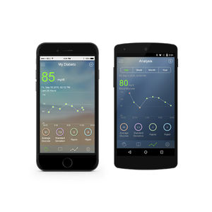 IOS-Anwendung / Diabetes-Verwaltung / medizinisch / für Smartphone