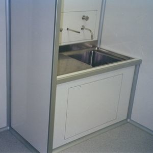 Laborspüle / Edelstahl / für Wandmontage