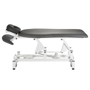 elektrische Massageliege / mit Kopfstütze / höhenverstellbar / auf Rollen