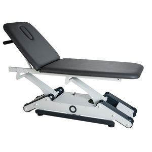 elektrische Massageliege / höhenverstellbar / auf Rollen / zweiteilig