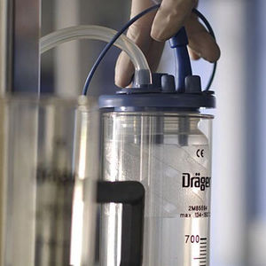 pneumatische chirurgische Absaugpumpe / Drainage / tragbar