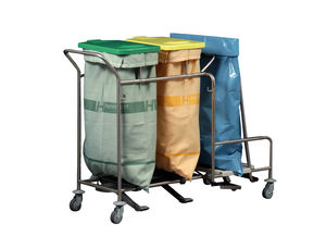 Lagerwagen / Wäsche / mit Abfalleimer / 2 Säcke