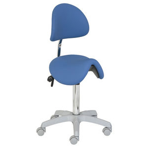 Hocker für Krankenhaus / höhenverstellbar / drehbar / auf Rollen