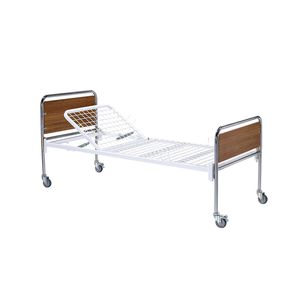 Krankenhausbett / manuell / feste Höhe / mit Räderblockiersystem