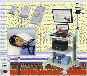 Ambulant-Patientenmonitor / Klinik / RESP / EEG