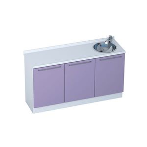 Schrank für Arztpraxis / Waschbecken / modular / 3-Modul