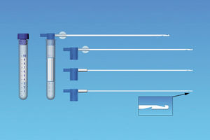 Kürette / Saug für Gebärmutterschleimhaut / Vabra -Biopsie / gerade