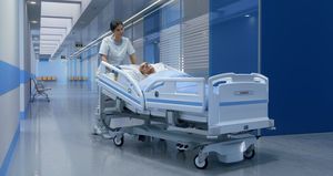 Krankenhausbett / elektrisch / höhenverstellbar / mit Trendelenburg-Lagerung