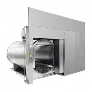 Sterilisator für medizinische Anwendungen / für die Pharmaindustrie / für Hochdruck-Heißwasser / mit Fußgestell