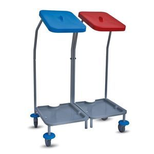 Wagen für Reinigungsmaterial / für Schmutzwäsche / Abfallsackhalter / 2 Säcke