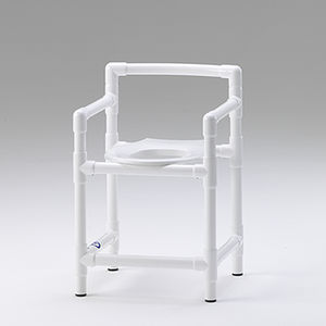 Duschhocker / Toilette / mit Armlehnen / Rückenlehnen