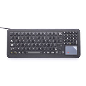 Medizinische Tastatur Touchpad SLK 97 TP BLK IKEY Silikongummi