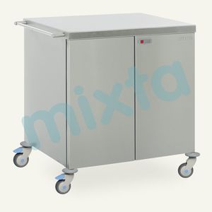 Wagen für Transport / für sterile Gegenstände / mit Flügeltüren