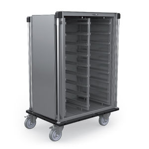 Schrank für sterile Gegenstände / mit Tür / mobil / Edelstahl