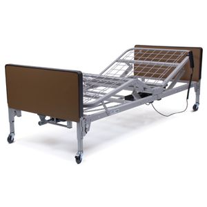 Bett für häusliche Krankenpflege / elektrisch / höhenverstellbar / auf Rollen
