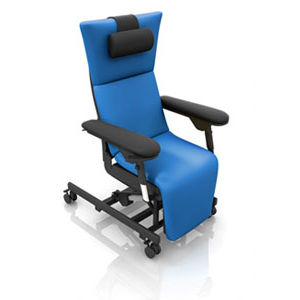 elektrischer Chemotherapiestuhl / dreiteilig / auf Rollen / verstellbare Rückenlehne