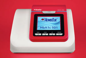 automatischer Analysator für glykiertes Hämoglobin / Humanpatient / Tischgerät