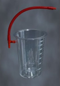 Glas für chirurgische Absaugpumpe / für Fettabsaugung / Kunststoff