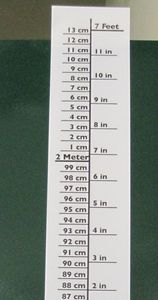 Messstab für Kinder / mechanisch / tragbar