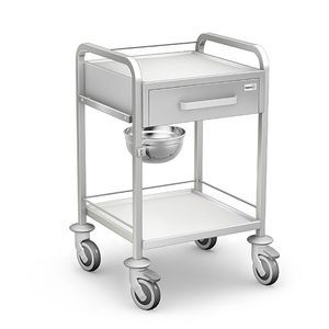 Vielzweckwagen / Instrumenten / mit Infusionsständer / Edelstahl