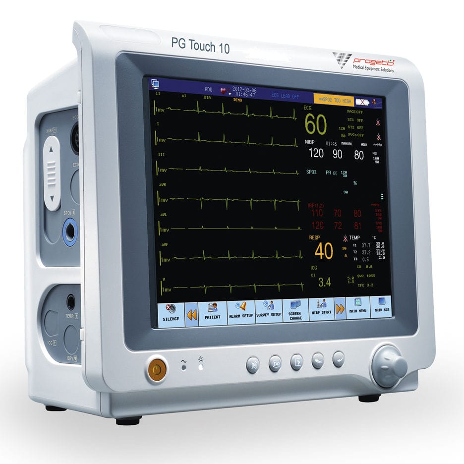 Kompakter Multiparameter-Monitor - PG Touch 10 - Progetti S.r.l. - EKG ...