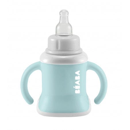 Produktbild von BÉABA Trinklernbecher 2-in-1 - 250ml Babyflasche Mit Strohhalm Auslaufsicher