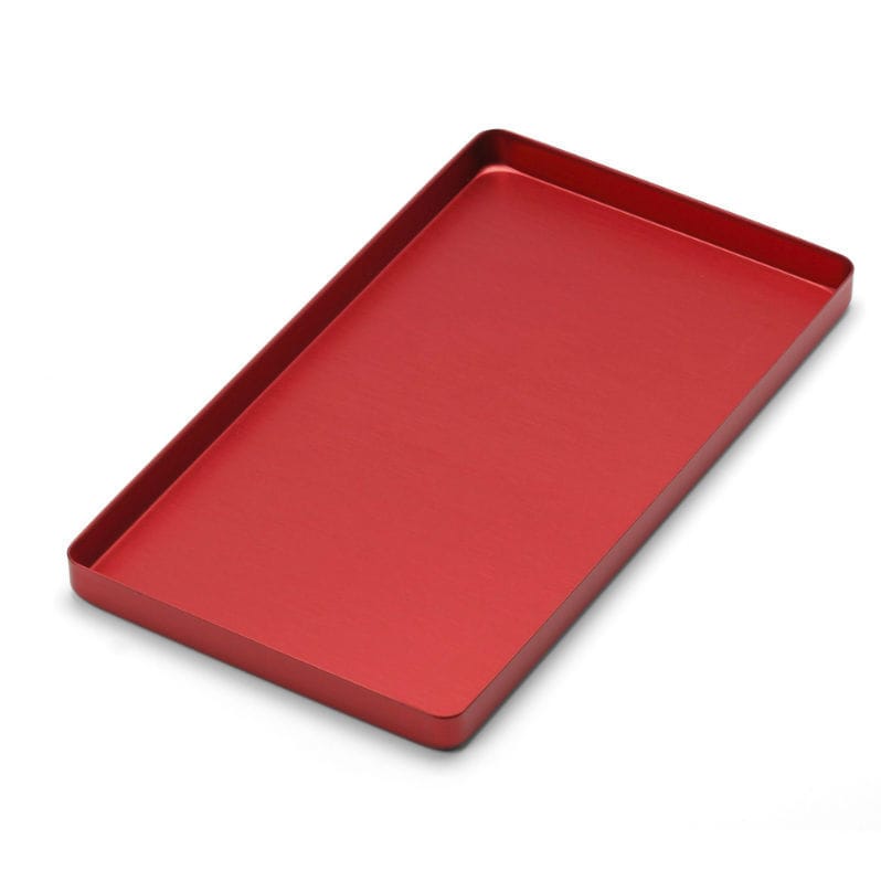 SOLUSTRE Edelstahl Tablett – Dickwandiges, Poliertes Instrumententablett 24x16x5 Cm, Für Medizinische Instrumente, Infusionsbesteck, Labor & Klinik