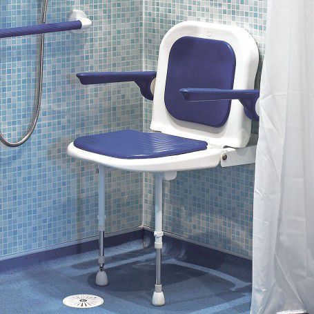 Duschsitz - 04230P - AKW Medicare - mit Armlehnen / mit Rückenlehne