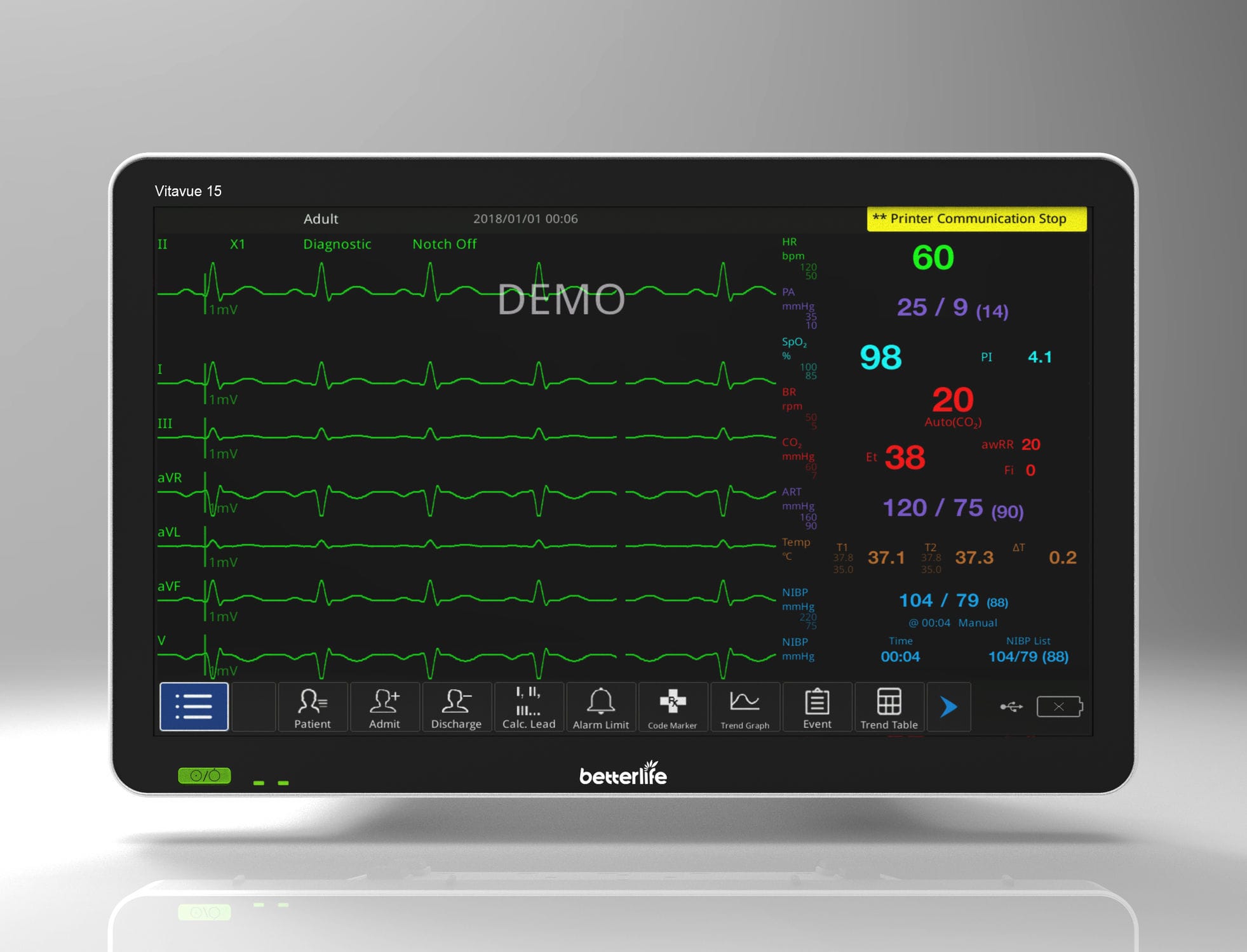 Kompakter Multiparameter-Monitor - VITAVUE 15 - Better Life Medical ...