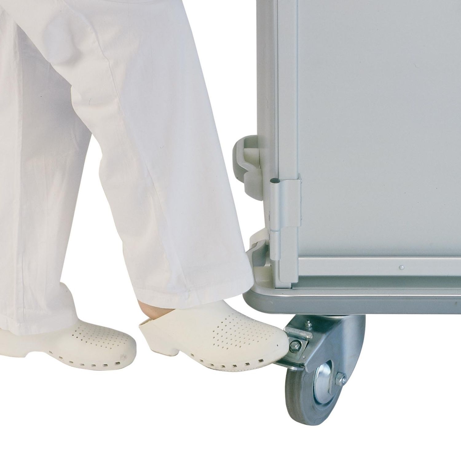 Rad F r Krankenhauswagen YRU 160 200F Alvi Schwenkbar Mit Bremse