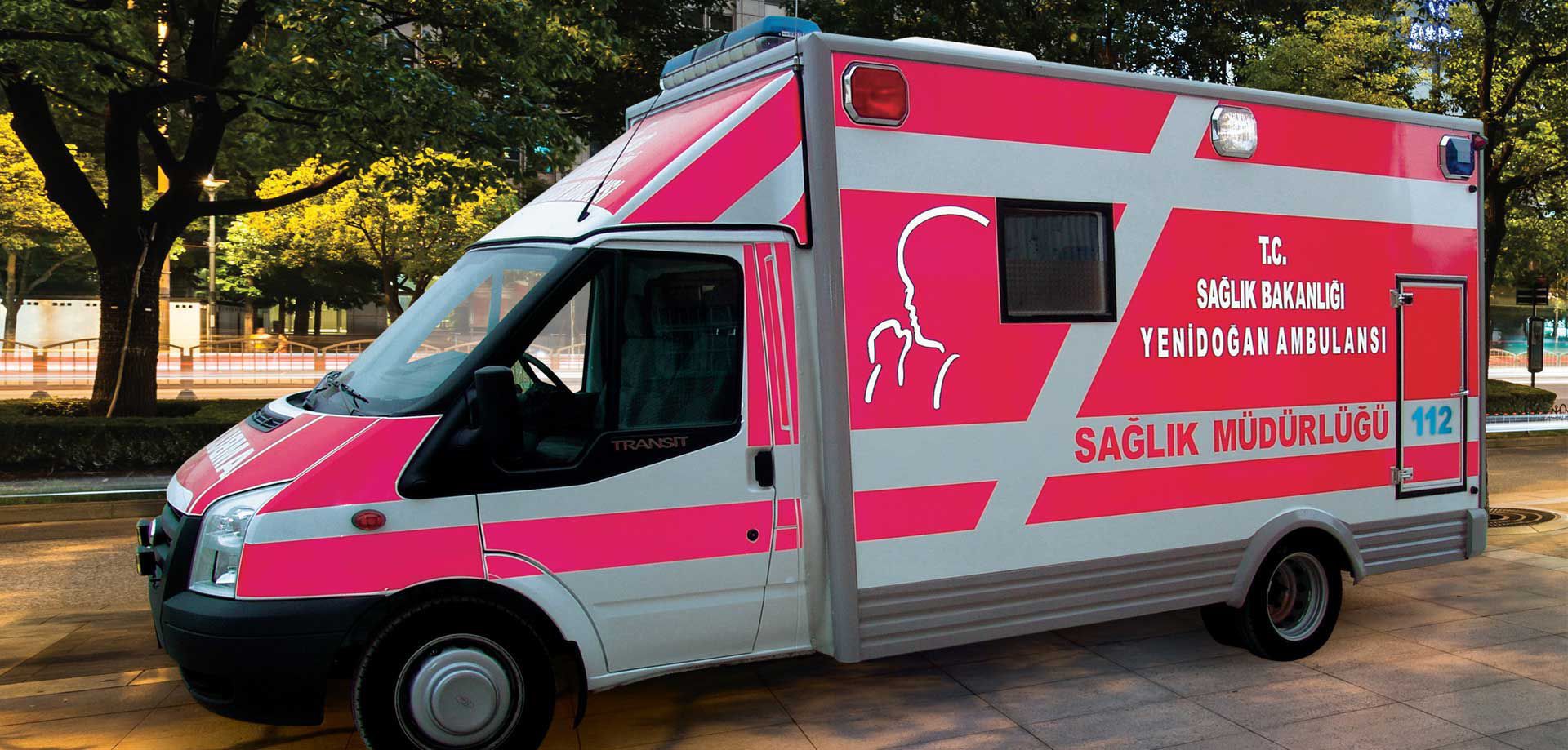 Ambulanz für Intensivpflege EMS Mobil Sistemler mit Kofferaufbau