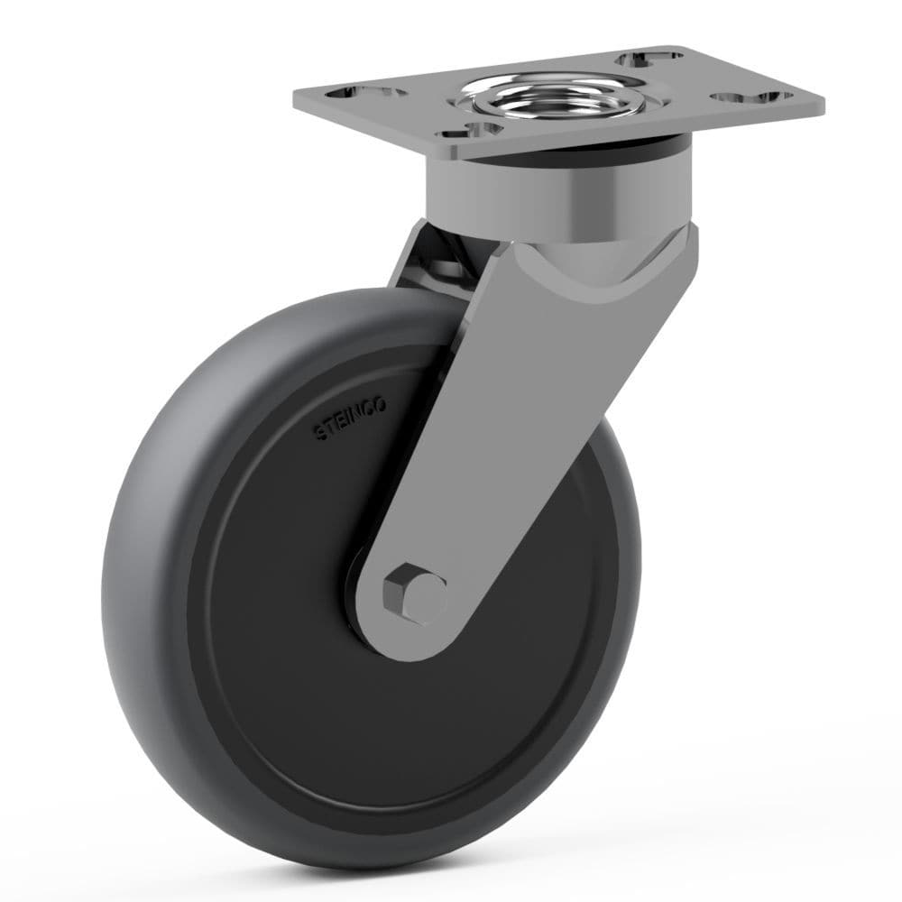 Produktbild von BS Rollen Polyurethanrad B90.150 – Ø 150 Mm, 400 Kg Tragkraft, Alu-Felge, Kugellager – Für Industrie Und Transport