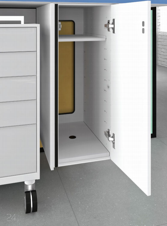 Mehrzweck-Aufbewahrungsmöbel - ART 3 - ASTRA MOBILI METALLICI - mit