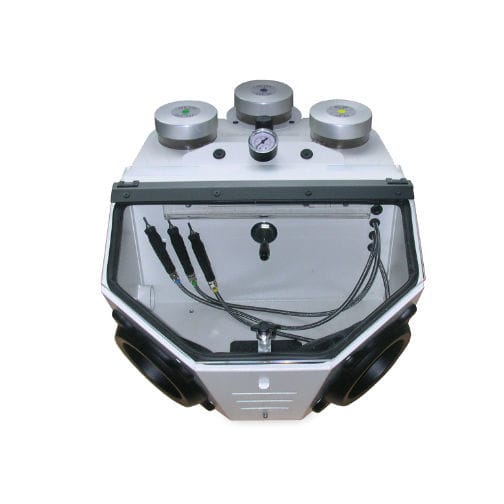 Pneumatischer Sandstrahler Mit 4 Düsen - Robuster Aluminium Sandstrahlpistole Mit Pistolengriff