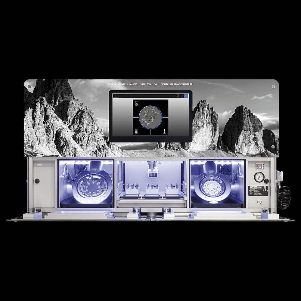 ZweikammerFräsmaschine M2 Dual Teleskoper Zirkonzahn CAD/CAM