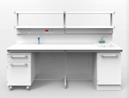 Arbeitsplatte für Labor / Waschbecken - L1 - Industrial Laborum Iberica