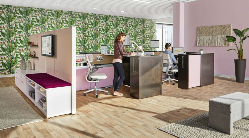 Rechteckiger Schreibtisch - Answer Beam - Nurture - Steelcase - für