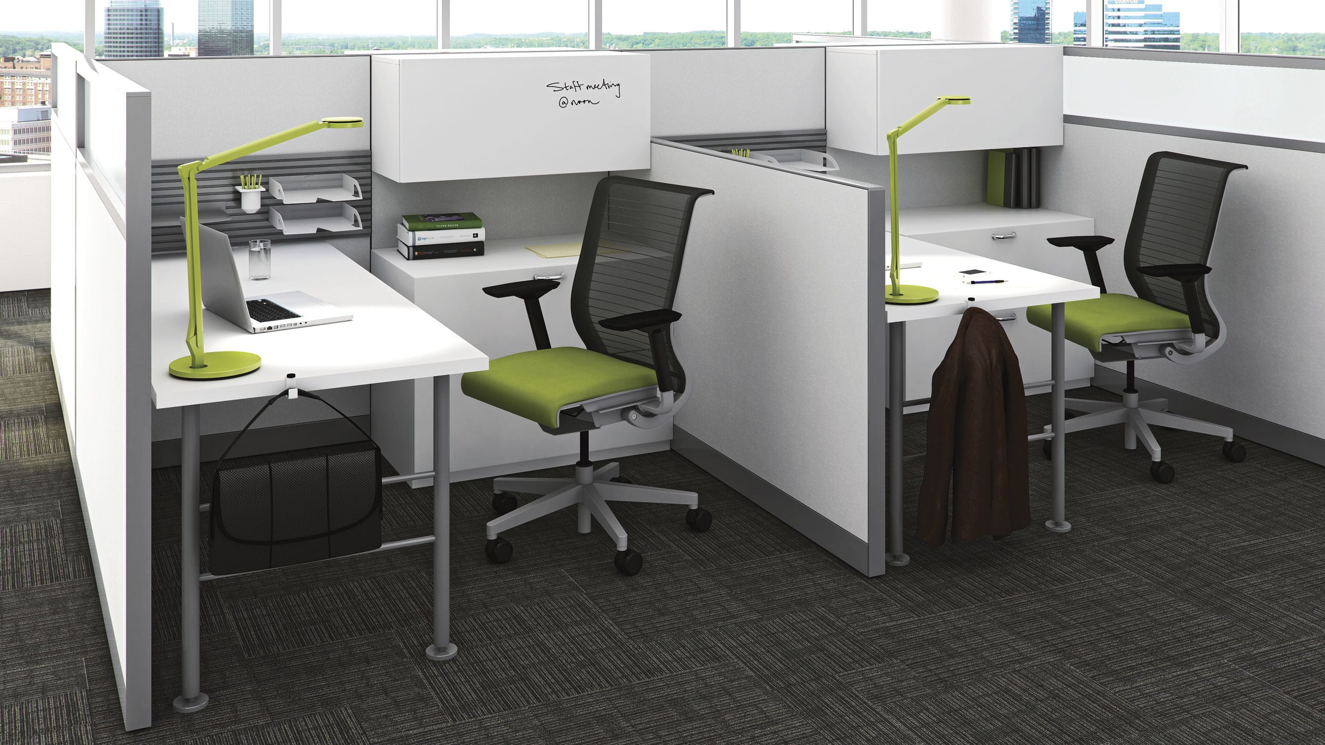 Rechteckiger Schreibtisch Kick Nurture Steelcase modular / für