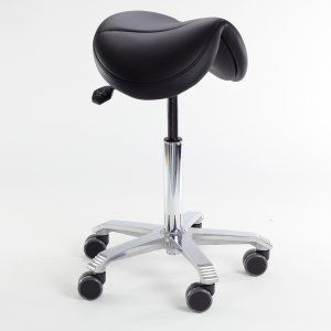 Zahnarzt Hocker Höhenverstellbar - 360° Drehbarer Dentalhocker Mit Armlehnen PU-Leder