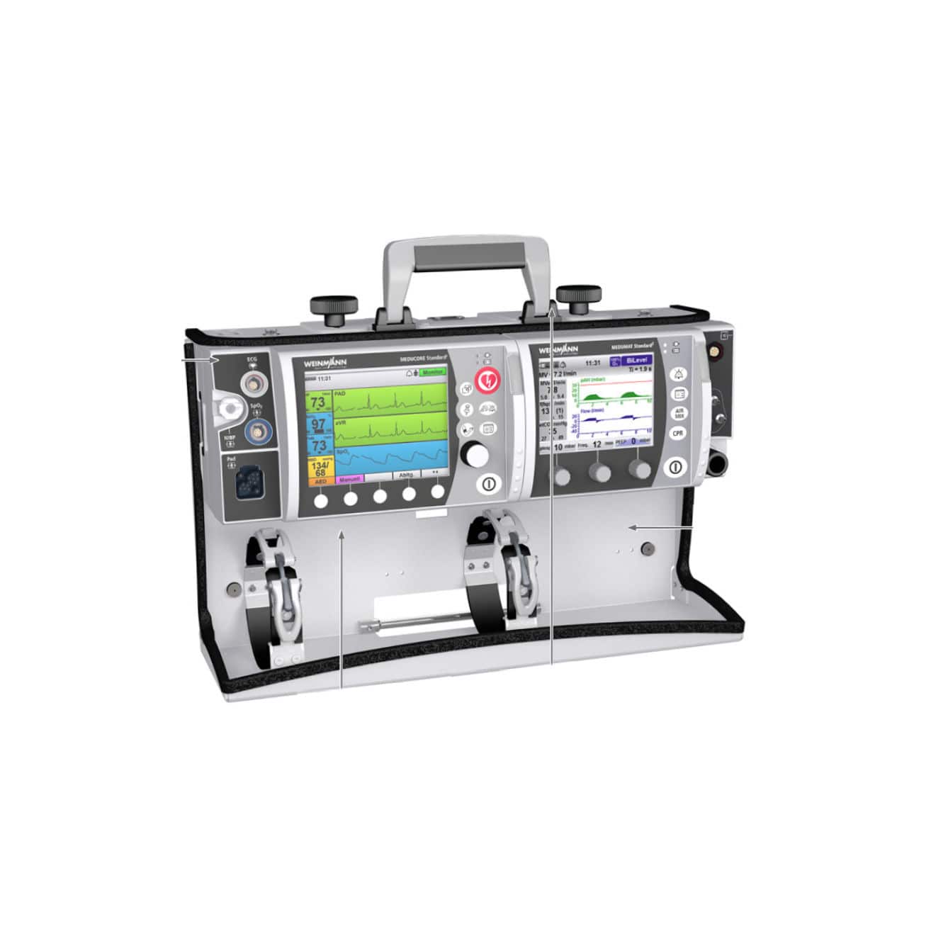 Halbautomatischer externer Defibrillator LIFEBASE WEINMANN