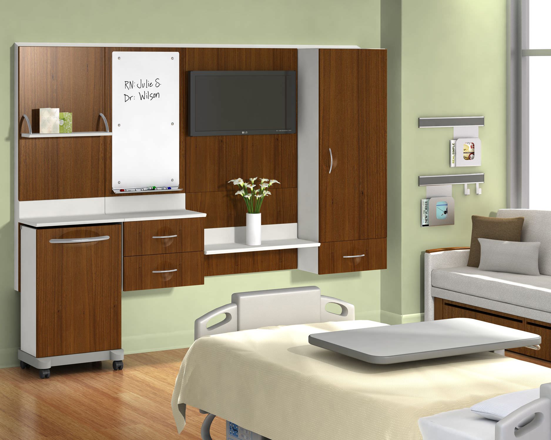 Abstellschrank - Compass System - Herman Miller - für Patientenzimmer