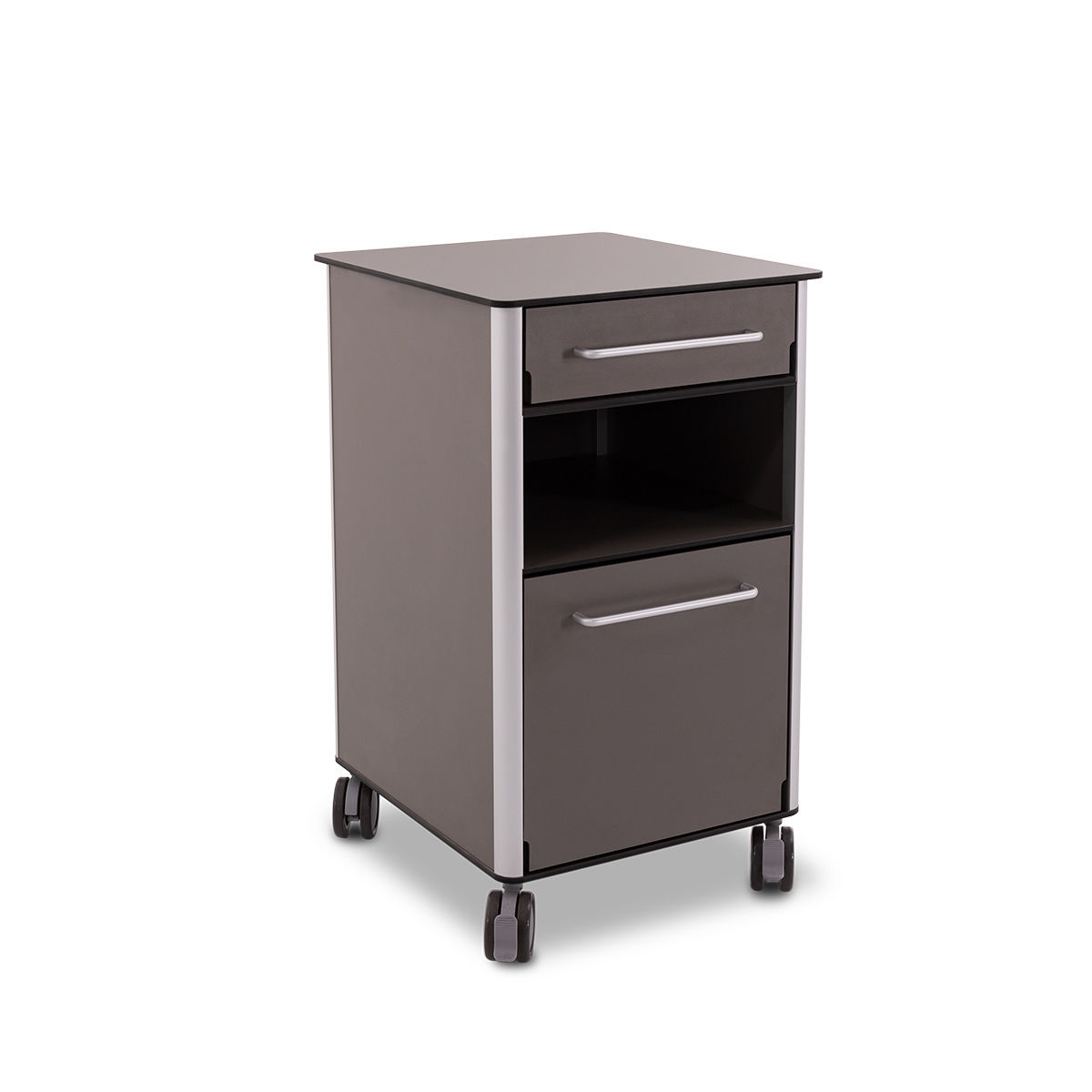 CHFUNE Drehbarer Nachttisch - Beistelltisch Mit Schubladen & Rollen