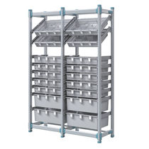 Lagerhalter / modular / Aluminium / Fachböden