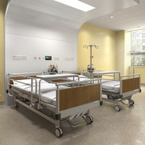 Pflegebett / Krankenhaus / manuell / höhenverstellbar