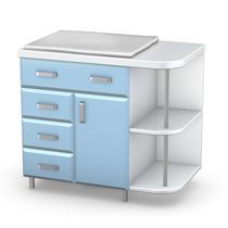 Krankenhaus-Schrank / mit Tür / mit Schublade