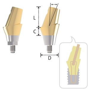 konisches Implantat-Abutment