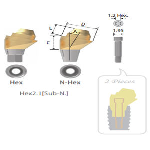Implantat-Abutment / Titan 1